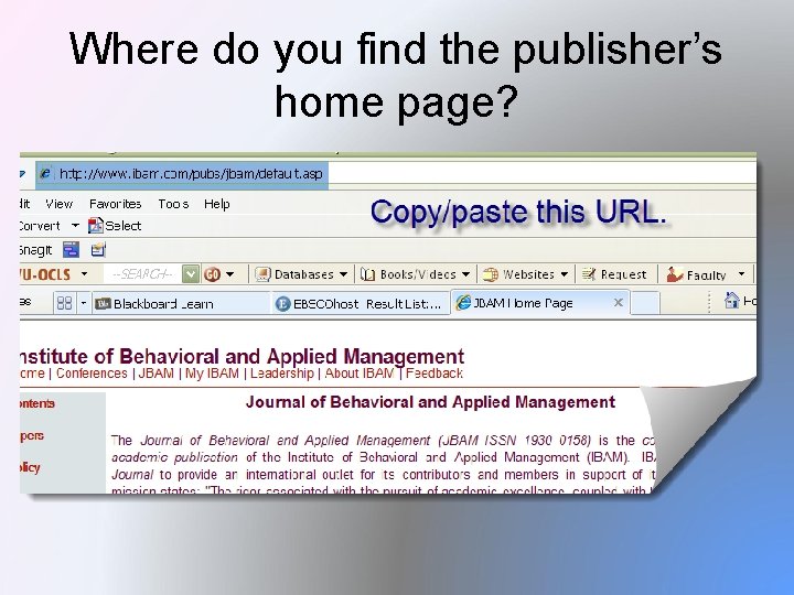 Where do you find the publisher’s home page? 