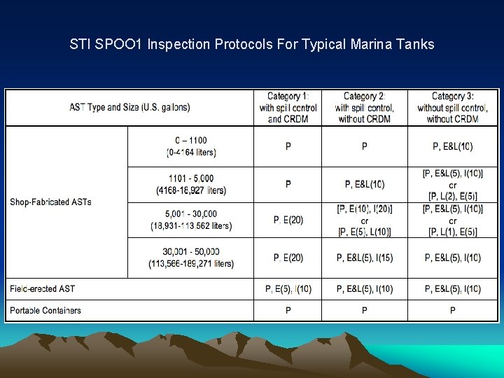 STI SPOO 1 Inspection Protocols For Typical Marina Tanks 