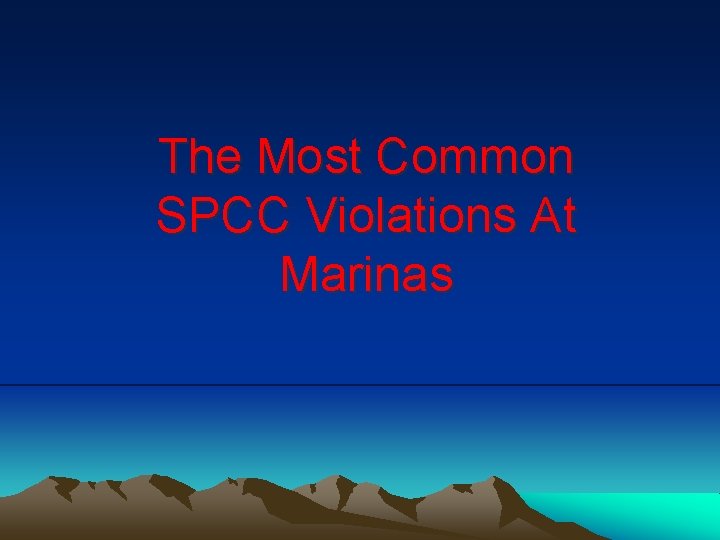 The Most Common SPCC Violations At Marinas 