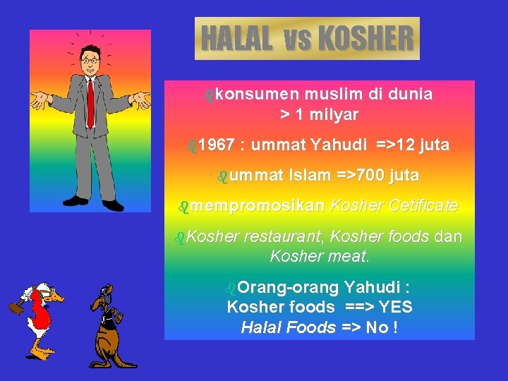 HALAL vs KOSHER bkonsumen muslim di dunia > 1 milyar b 1967 : ummat