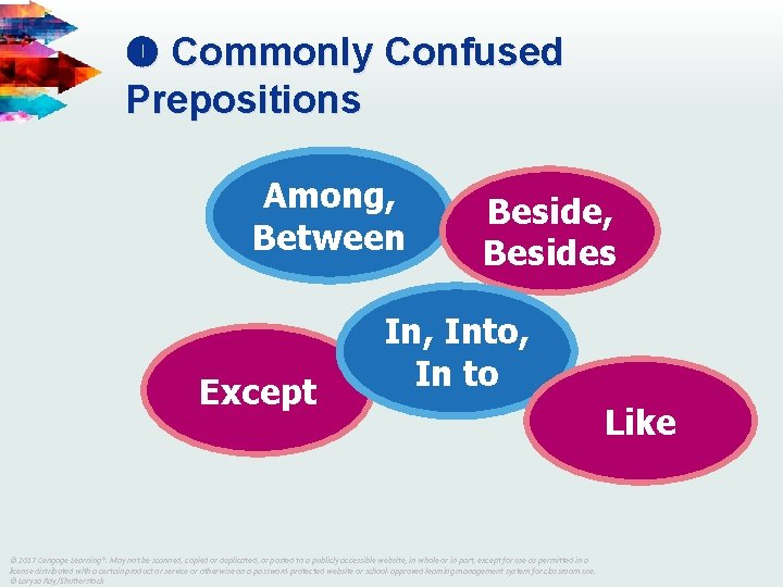 Commonly Confused Prepositions Among, Between Except Beside, Besides In, Into, In to Like