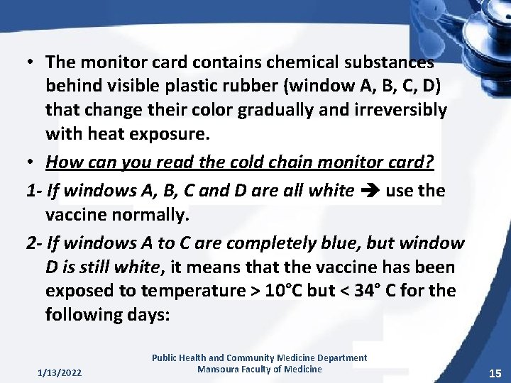  • The monitor card contains chemical substances behind visible plastic rubber (window A,