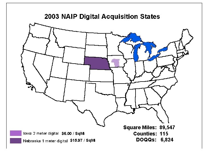 $6. 00 / Sq. Mi $15. 97 / Sq. Mi Square Miles: 89, 547