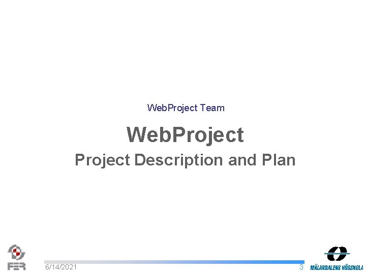 Web. Project Team Web. Project Description and Plan 6/14/2021 3 