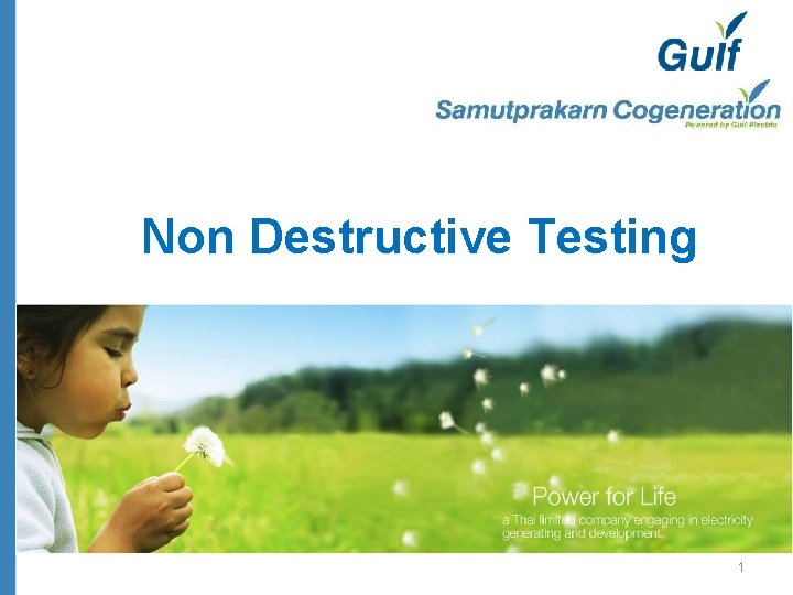 Non Destructive Testing 1 