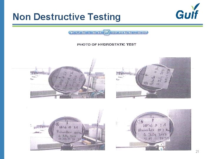 Non Destructive Testing 21 