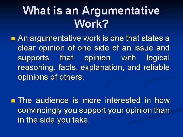 The Argumentative Research Project English First Peoples 101112