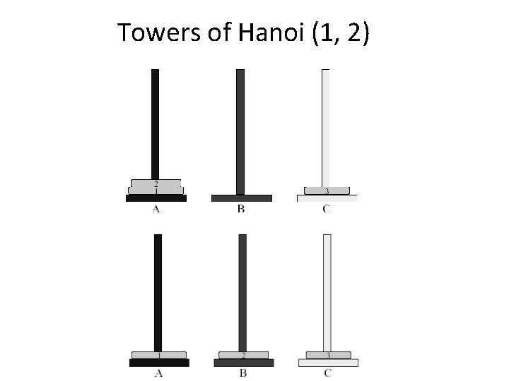Towers of Hanoi (1, 2) 20 
