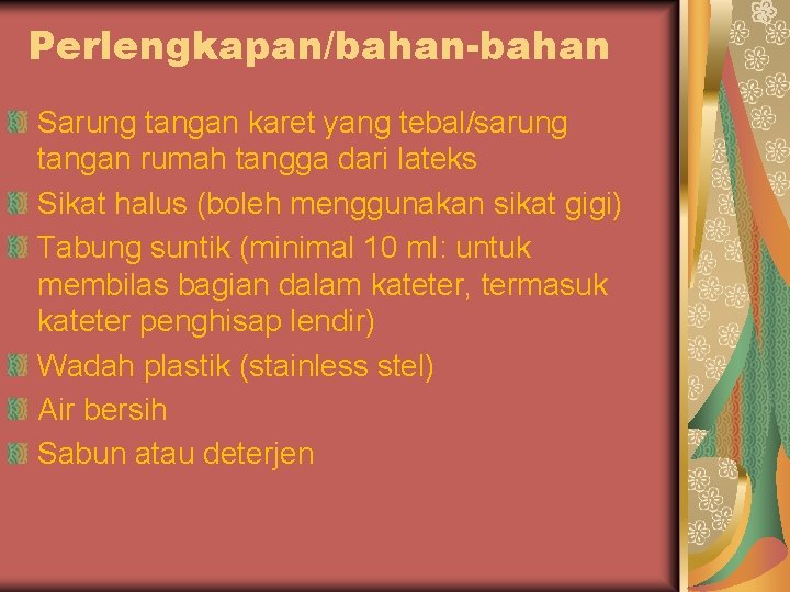 Perlengkapan/bahan-bahan Sarung tangan karet yang tebal/sarung tangan rumah tangga dari lateks Sikat halus (boleh