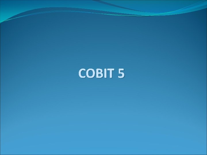 COBIT 5 