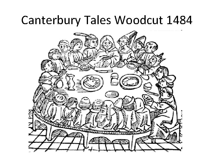 Canterbury Tales Woodcut 1484 