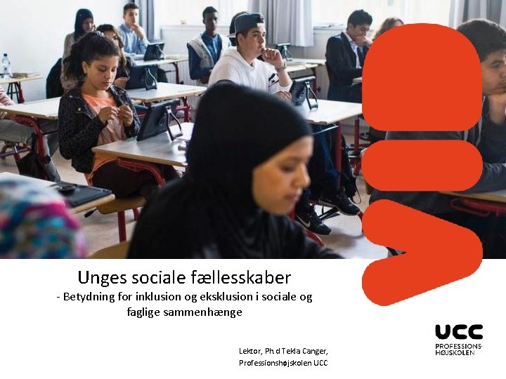 Unges sociale fællesskaber - Betydning for inklusion og eksklusion i sociale og faglige sammenhænge