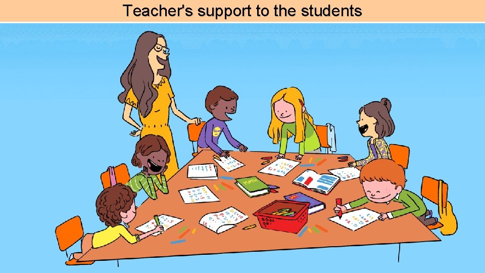 Teacher's support to the students 