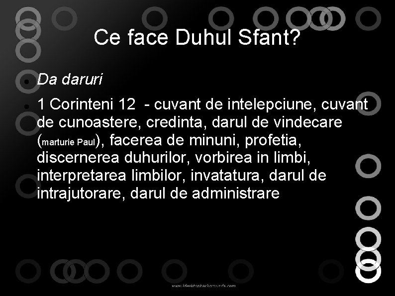 Ce face Duhul Sfant? Da daruri 1 Corinteni 12 - cuvant de intelepciune, cuvant Ce face Duhul Sfant? Da daruri 1 Corinteni 12 - cuvant de intelepciune, cuvant