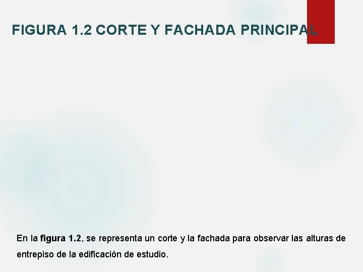 FIGURA 1. 2 CORTE Y FACHADA PRINCIPAL En la figura 1. 2, se representa