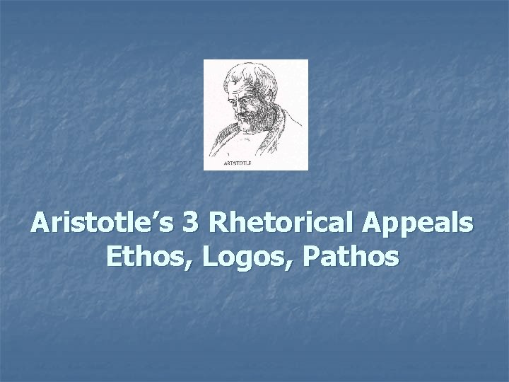 Aristotle’s 3 Rhetorical Appeals Ethos, Logos, Pathos 