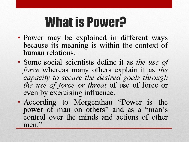 Unit 3 Power Lesson Power Meaning Nature Dimensions