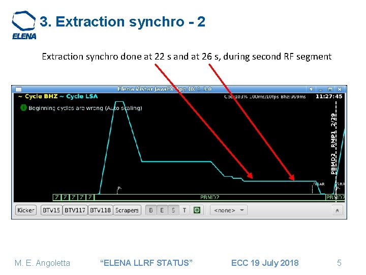 3. Extraction synchro - 2 Extraction synchro done at 22 s and at 26