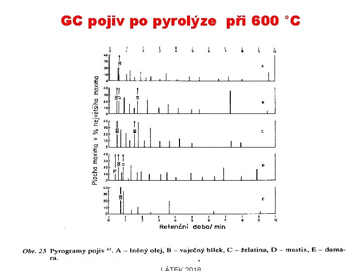 GC pojiv po pyrolýze při 600 °C 31. 10. 2018 PŘÍRODNÍ POLYMERY PŘF MU