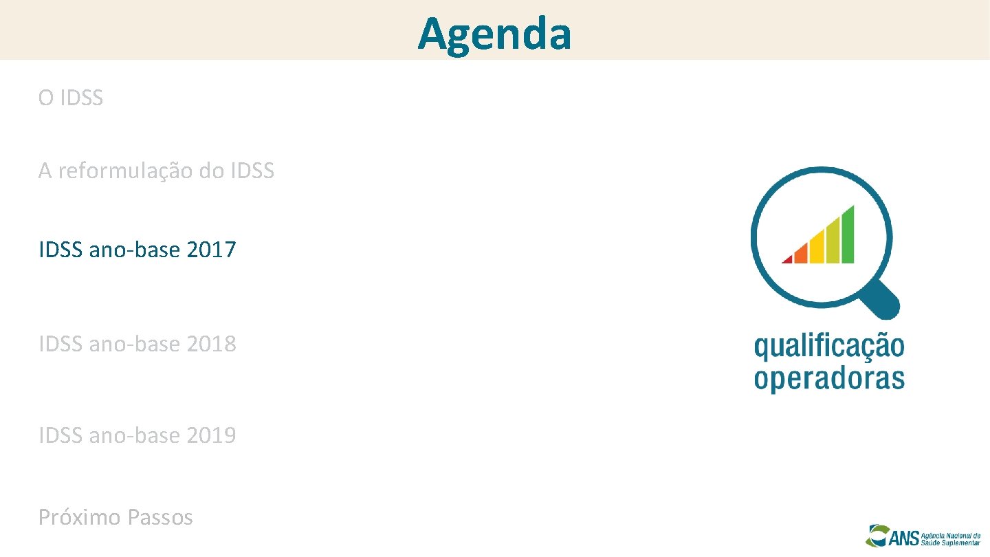 Agenda O IDSS A reformulação do IDSS ano-base 2017 IDSS ano-base 2018 IDSS ano-base