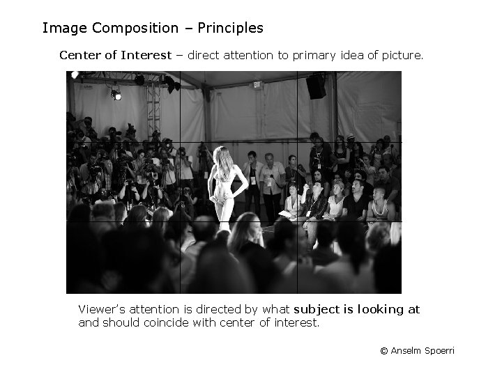 Image Composition – Principles Center of Interest – direct attention to primary idea of Image Composition – Principles Center of Interest – direct attention to primary idea of