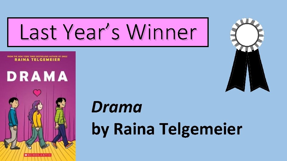 Last Year’s Winner Drama by Raina Telgemeier JAE 8/22/14 Rev. 1 