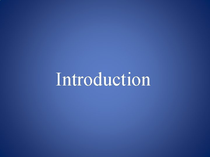 Introduction 