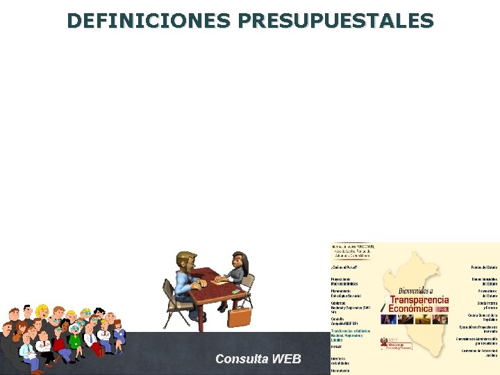DEFINICIONES PRESUPUESTALES Consulta WEB 