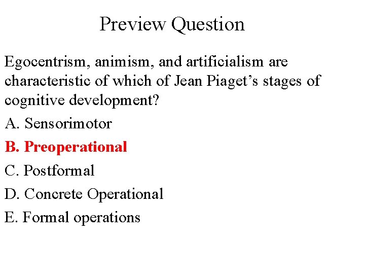 artificialism piaget