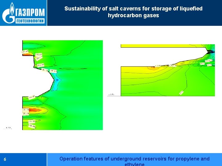 Sustainability of salt caverns for storage of liquefied hydrocarbon gases 6 Operation features of