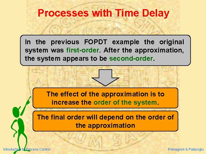 Processes with Time Delay In the previous FOPDT example the original system was first-order. Processes with Time Delay In the previous FOPDT example the original system was first-order.