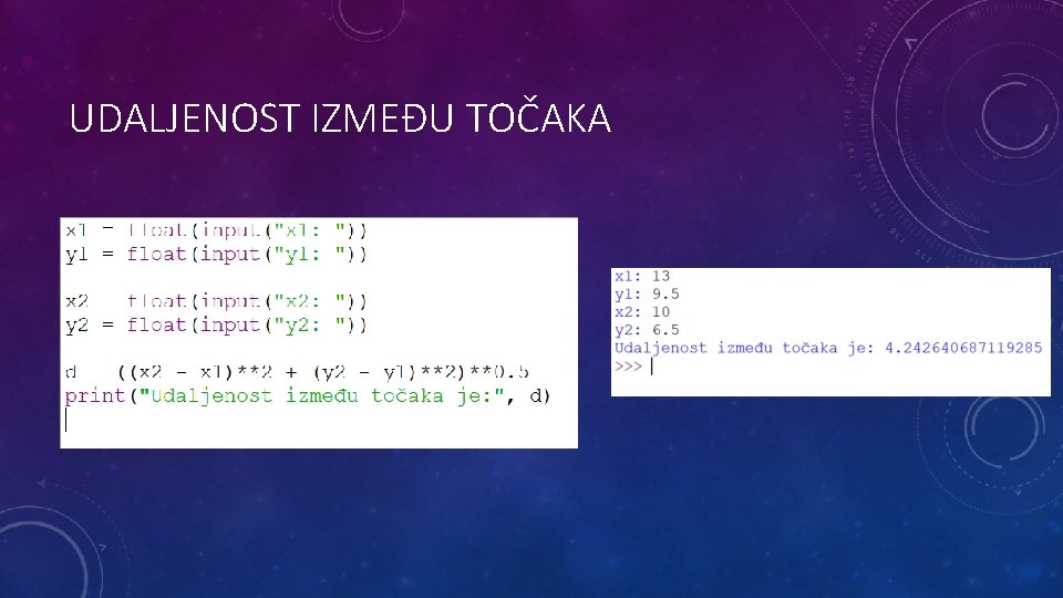 UDALJENOST IZMEĐU TOČAKA 
