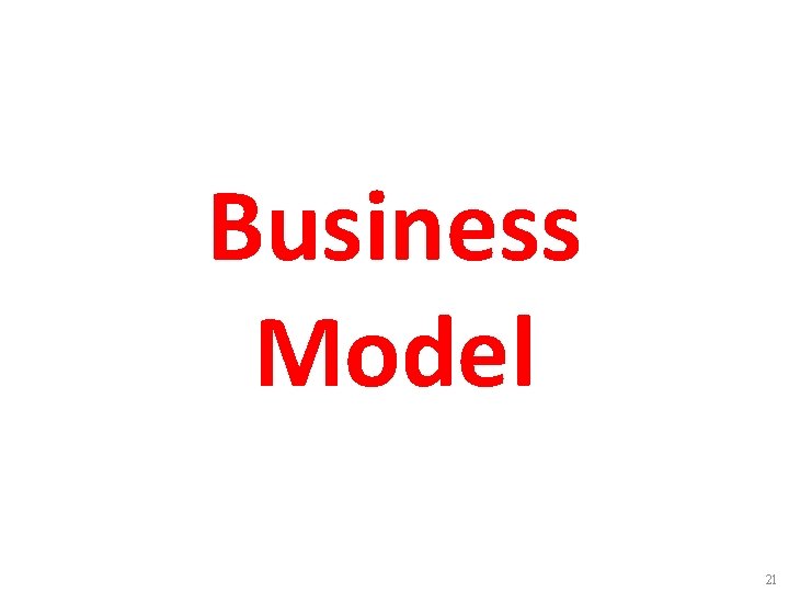 Business Model 21 