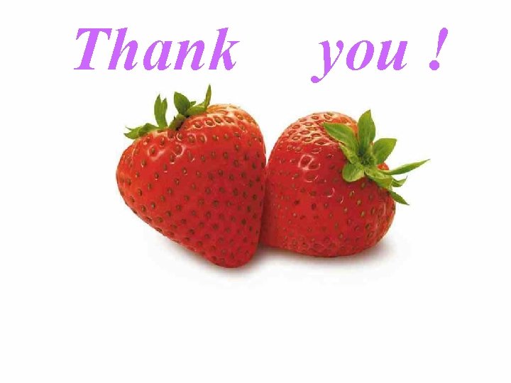 Thank you ! 