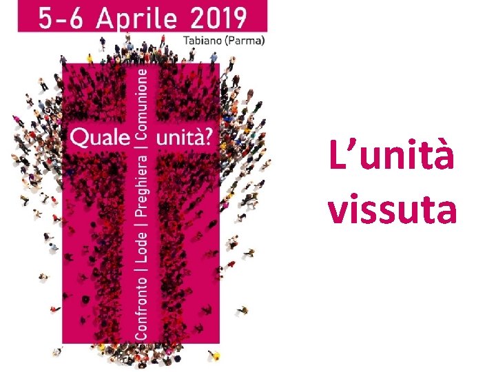 L’unità vissuta 