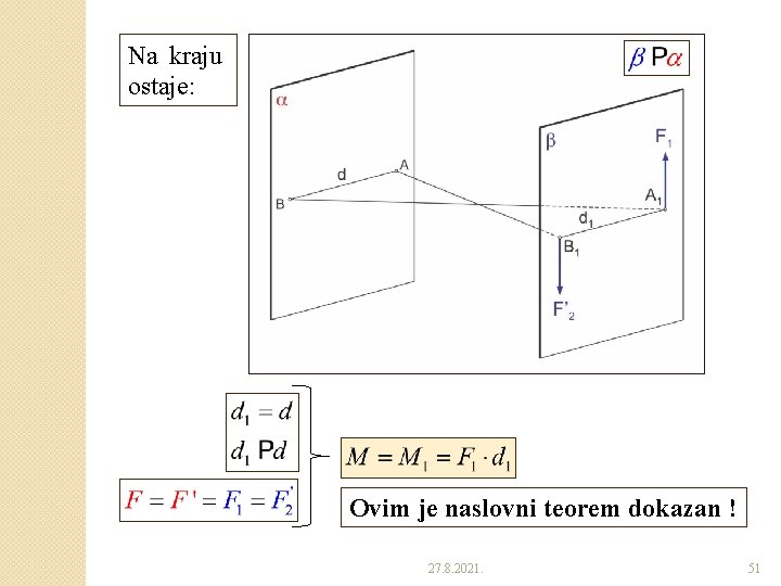 Na kraju ostaje: Ovim je naslovni teorem dokazan ! 27. 8. 2021. 51 