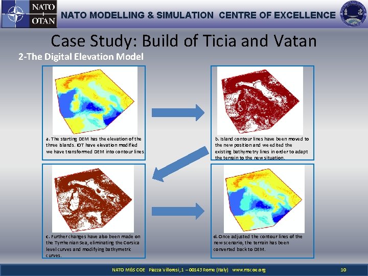 NATO MODELLING & SIMULATION CENTRE OF EXCELLENCE Case Study: Build of Ticia and Vatan