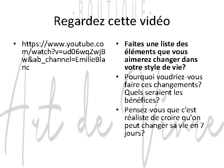 Regardez cette vidéo • https: //www. youtube. co m/watch? v=ud 06 wq. Zwj. B