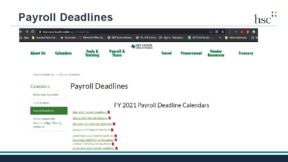 Payroll Deadlines 