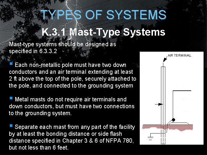TYPES OF SYSTEMS K. 3. 1 Mast-Type Systems Mast-type systems should be designed as TYPES OF SYSTEMS K. 3. 1 Mast-Type Systems Mast-type systems should be designed as