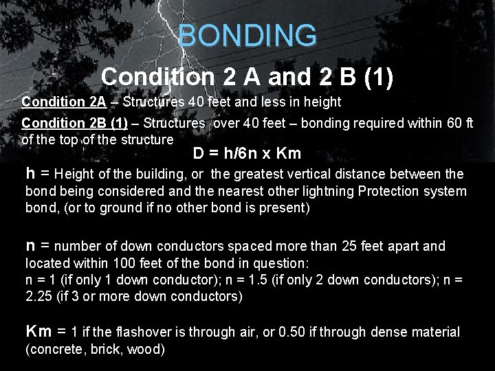 BONDING Condition 2 A and 2 B (1) Condition 2 A – Structures 40 BONDING Condition 2 A and 2 B (1) Condition 2 A – Structures 40