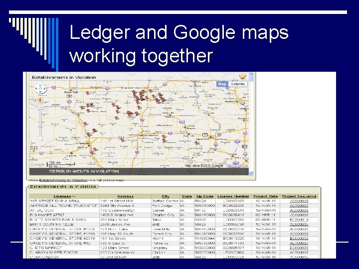 Ledger and Google maps working together Ledger and Google maps working together