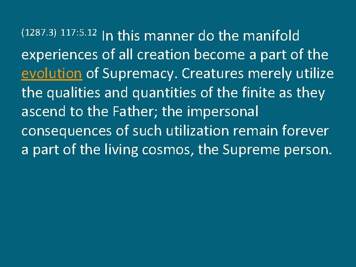 The Urantia Book Paper 117 God The Supreme