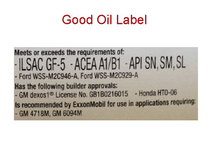 Good Oil Label Good Oil Label