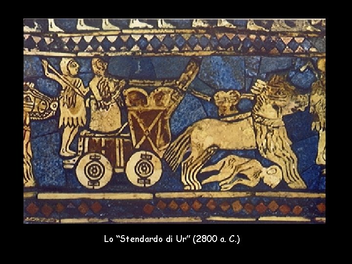 Lo “Stendardo di Ur” (2800 a. C. ) 