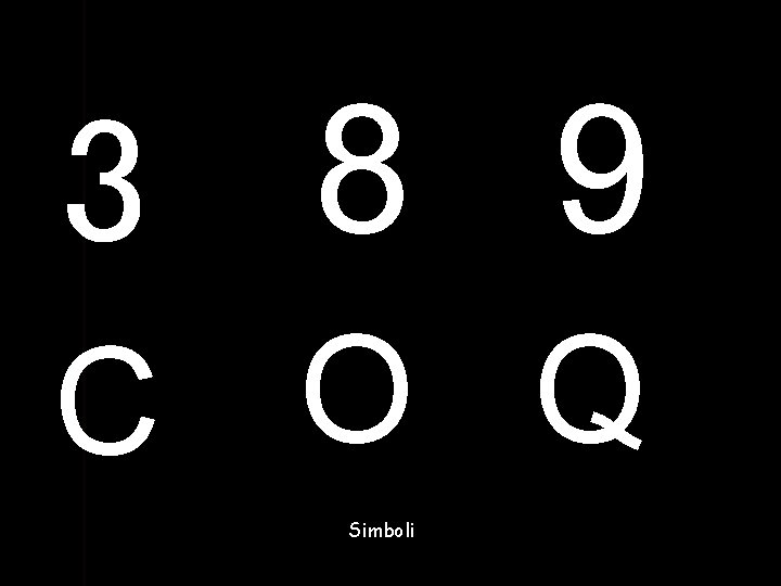 3 8 9 C O Q Simboli 