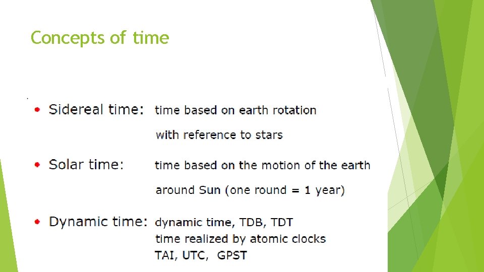 Concepts of time 