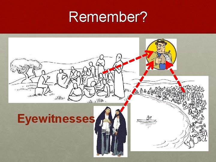 Remember? Eyewitnesses 