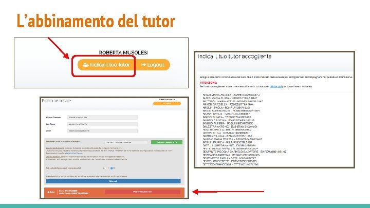 L’abbinamento del tutor 