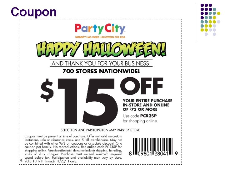 Coupon Coupon
